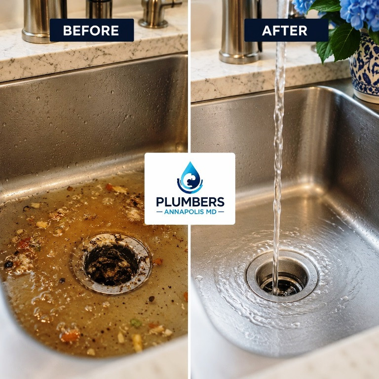 before & after Hydro Jetting Service